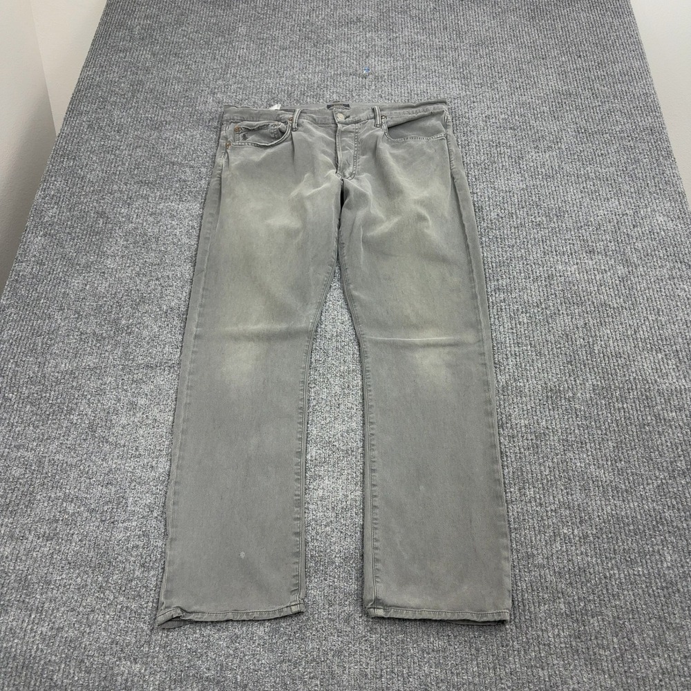 Polo Ralph Lauren Jeans Mens 34x32‎ Grey Cotton Stretch Straight Casual